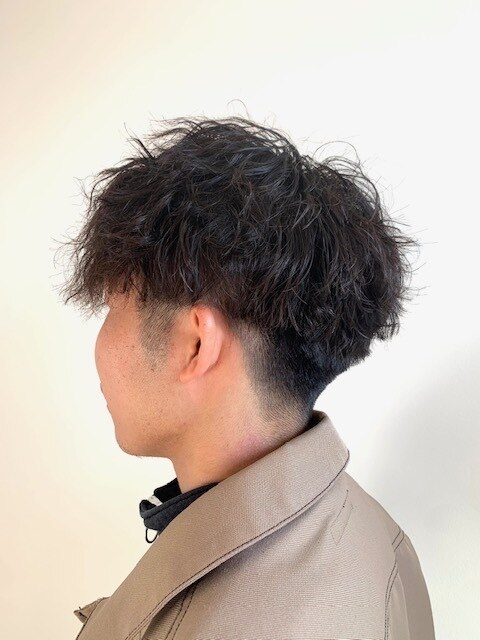 大人クール☆無造作スパイラルウェーブ×ハンサムショート